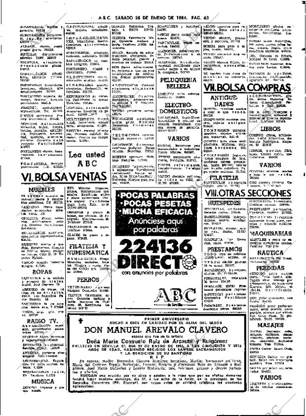 ABC SEVILLA 28-01-1984 página 63