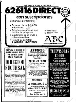 ABC SEVILLA 28-01-1984 página 64