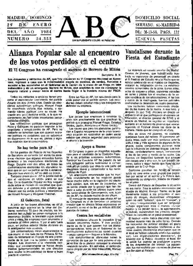 ABC MADRID 29-01-1984 página 17