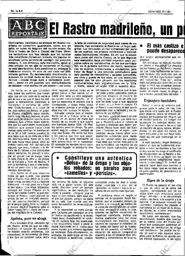 ABC MADRID 29-01-1984 página 56
