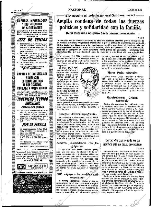 ABC MADRID 30-01-1984 página 22