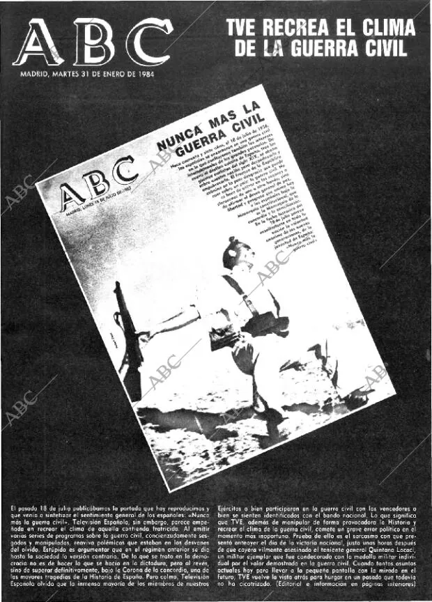 ABC MADRID 31-01-1984 página 1