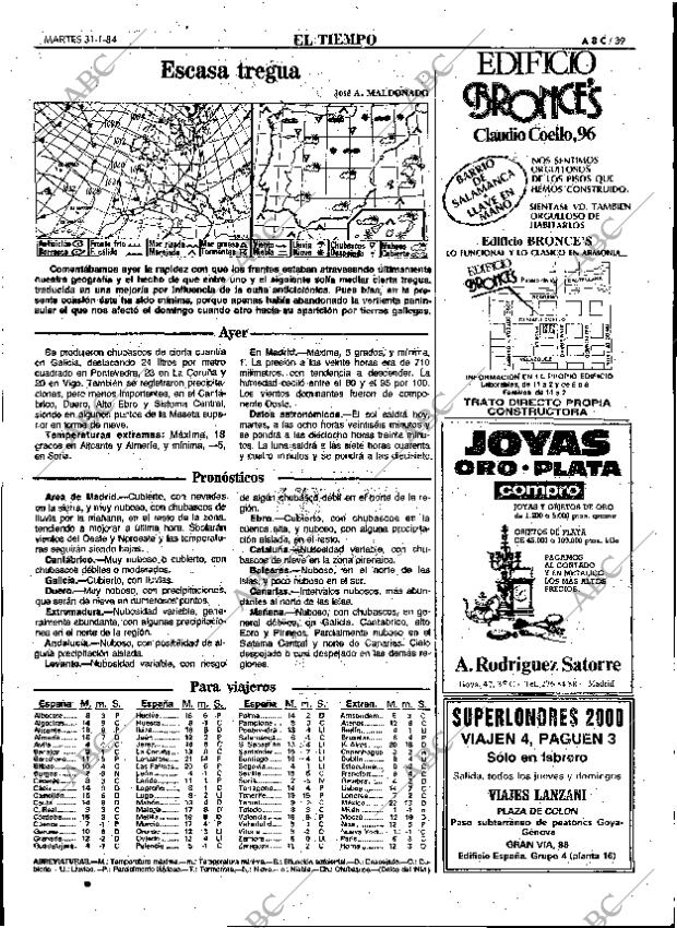 ABC MADRID 31-01-1984 página 39