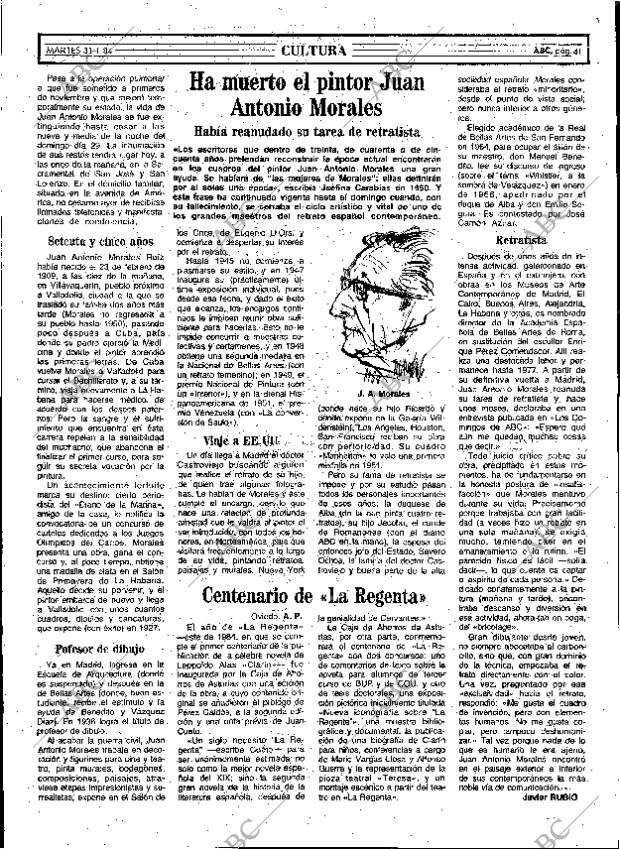 ABC MADRID 31-01-1984 página 41