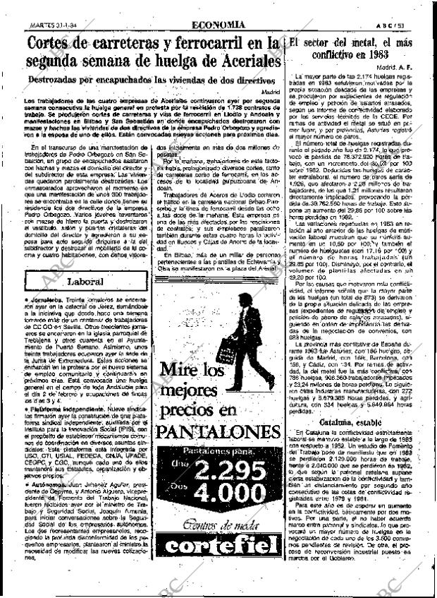 ABC MADRID 31-01-1984 página 53