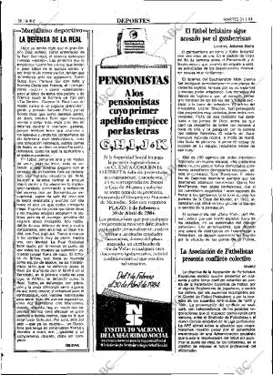ABC MADRID 31-01-1984 página 58