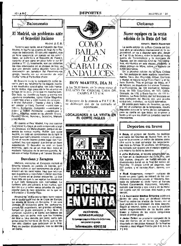 ABC MADRID 31-01-1984 página 60