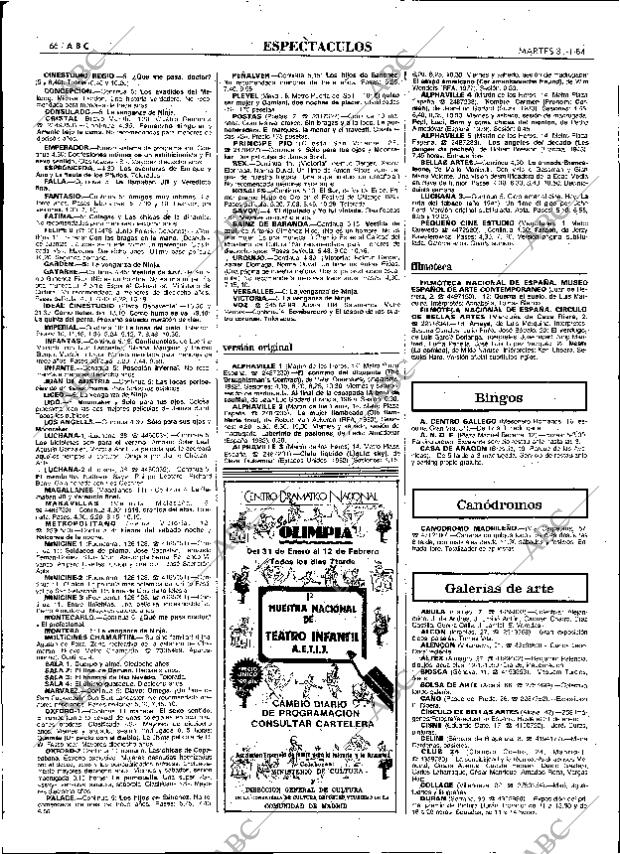 ABC MADRID 31-01-1984 página 66