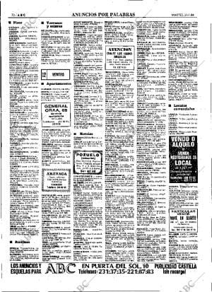ABC MADRID 31-01-1984 página 72