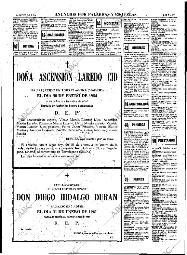 ABC MADRID 31-01-1984 página 79