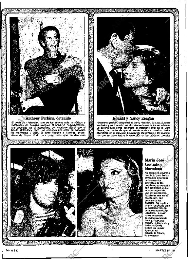 ABC MADRID 31-01-1984 página 86