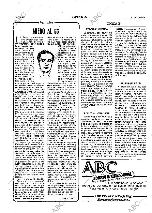 ABC MADRID 02-02-1984 página 16