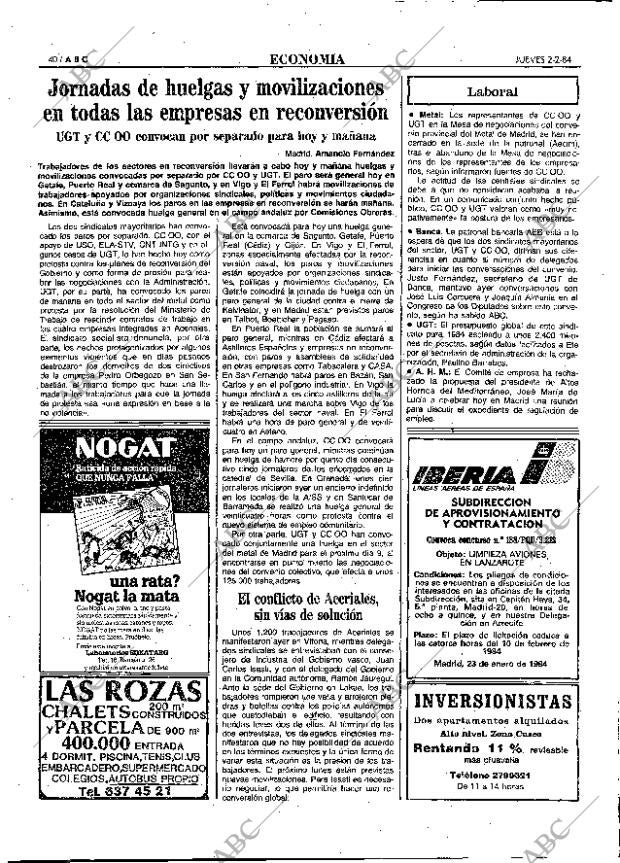 ABC MADRID 02-02-1984 página 40