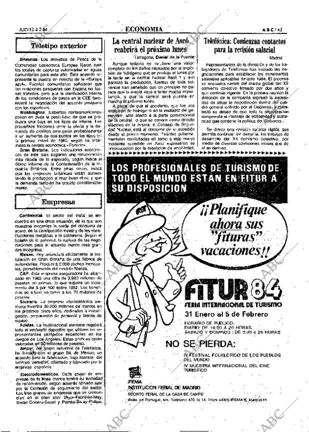ABC MADRID 02-02-1984 página 43