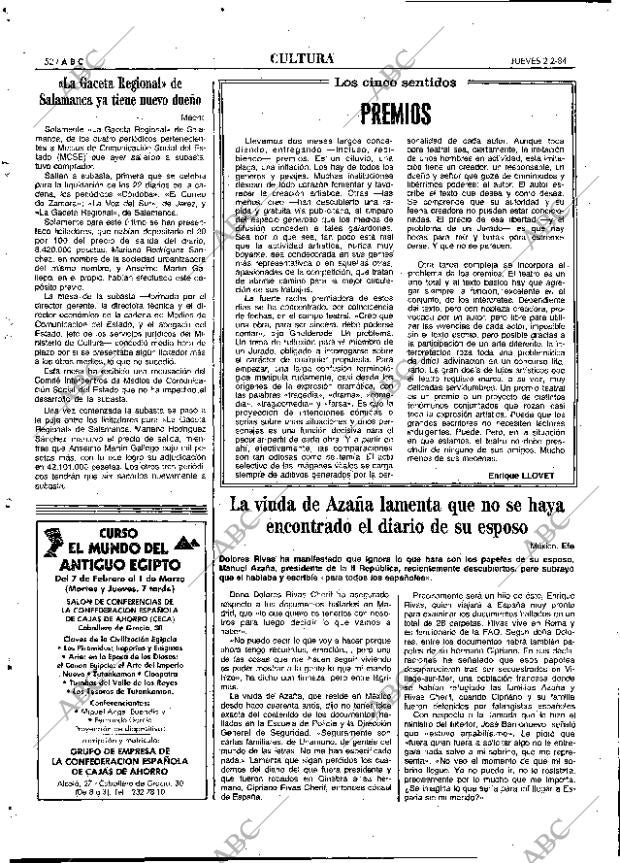 ABC MADRID 02-02-1984 página 52