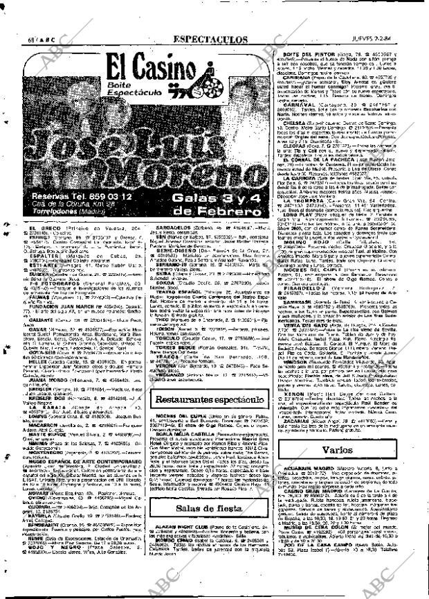 ABC MADRID 02-02-1984 página 68