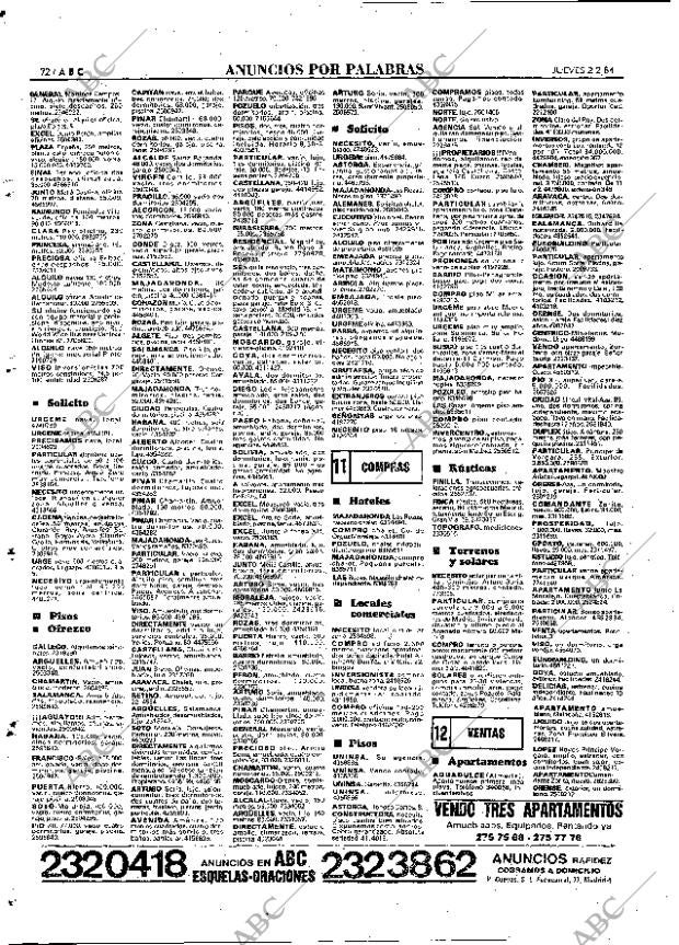 ABC MADRID 02-02-1984 página 72