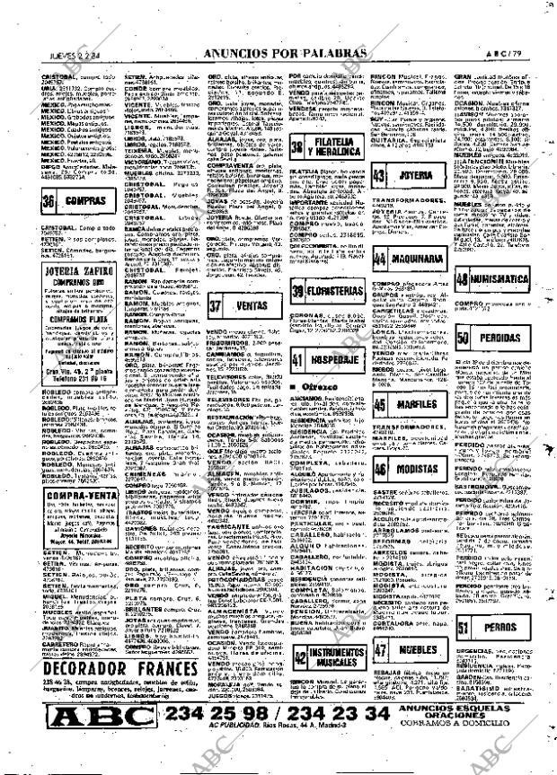 ABC MADRID 02-02-1984 página 79