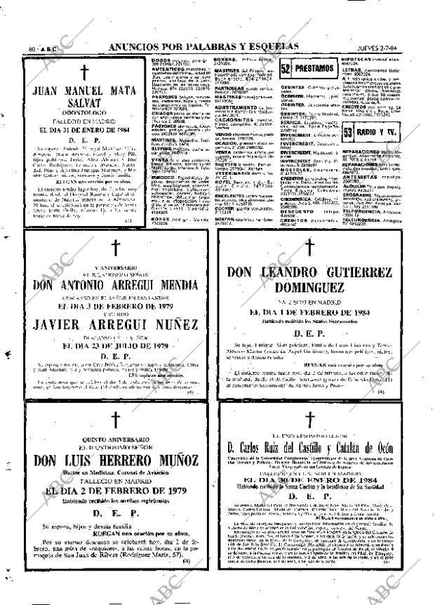 ABC MADRID 02-02-1984 página 80