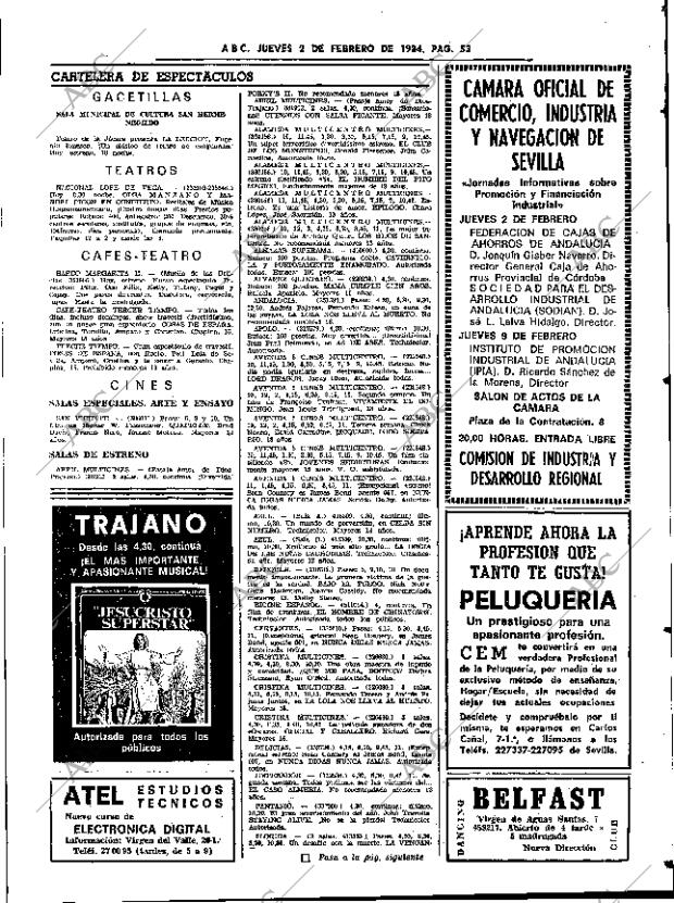 ABC SEVILLA 02-02-1984 página 53