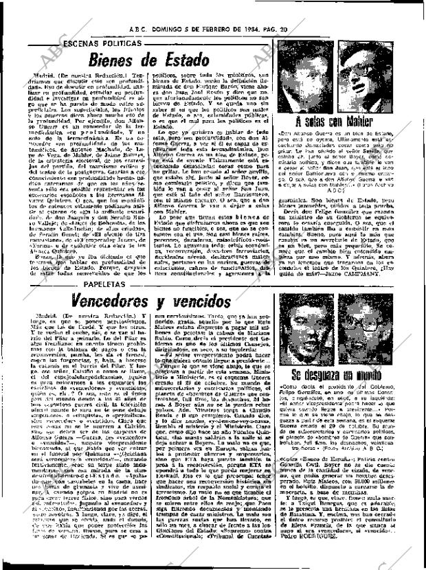 ABC SEVILLA 05-02-1984 página 20