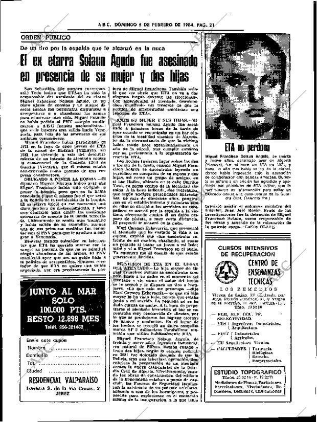 ABC SEVILLA 05-02-1984 página 21
