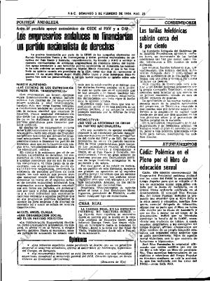 ABC SEVILLA 05-02-1984 página 23