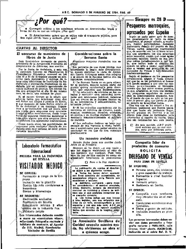 ABC SEVILLA 05-02-1984 página 49