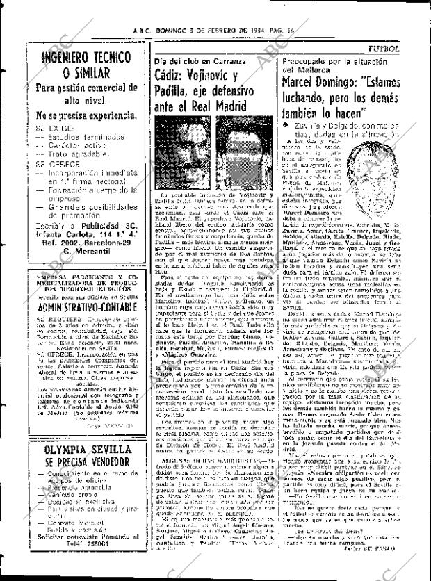 ABC SEVILLA 05-02-1984 página 56