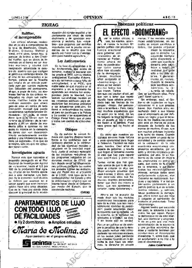 ABC MADRID 06-02-1984 página 13