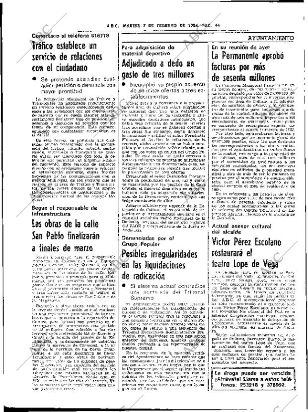 ABC SEVILLA 07-02-1984 página 42