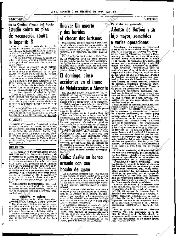 ABC SEVILLA 07-02-1984 página 56