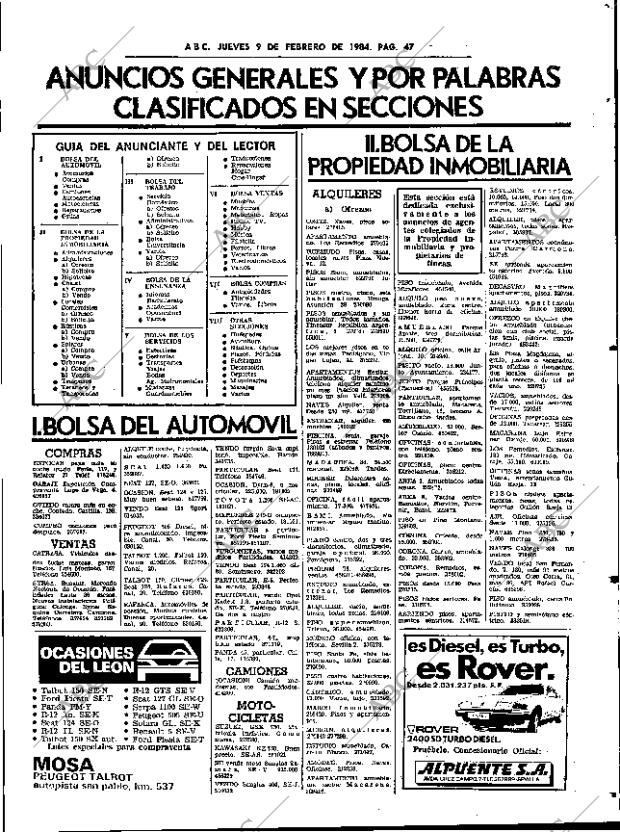 ABC SEVILLA 09-02-1984 página 47