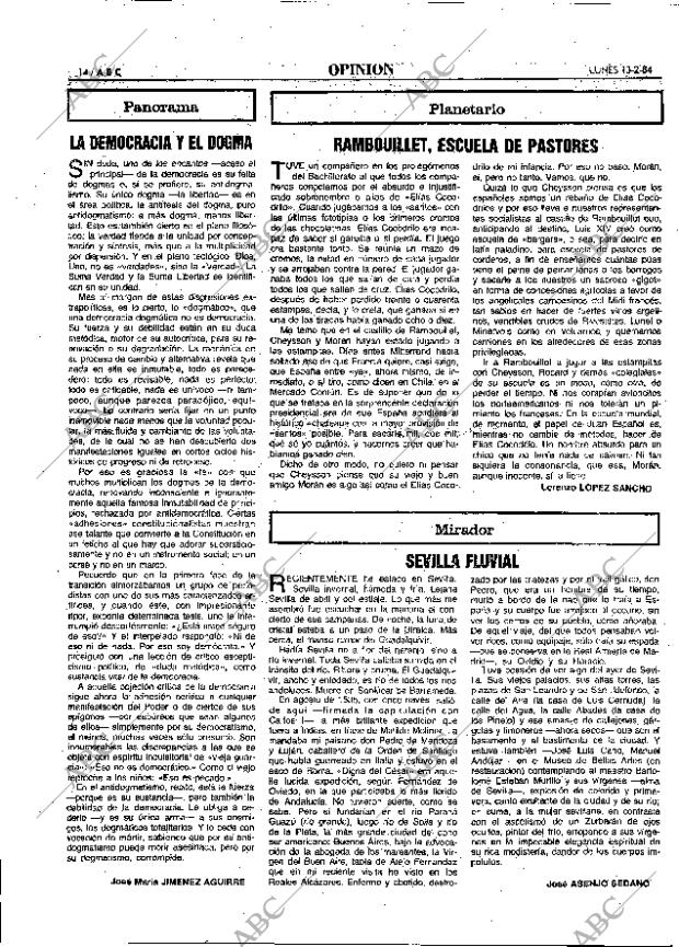 ABC MADRID 13-02-1984 página 14