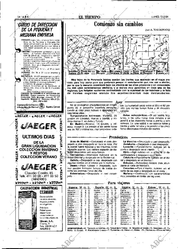 ABC MADRID 13-02-1984 página 24