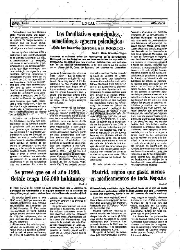 ABC MADRID 13-02-1984 página 29