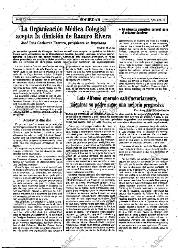 ABC MADRID 13-02-1984 página 41