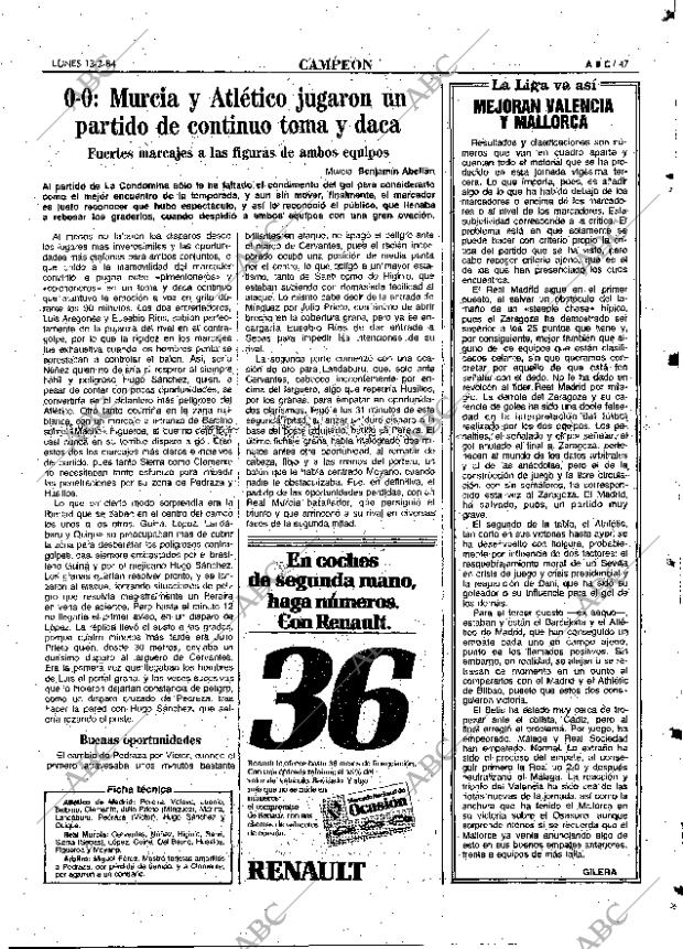 ABC MADRID 13-02-1984 página 47