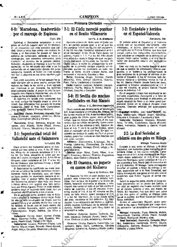 ABC MADRID 13-02-1984 página 48