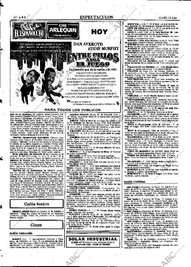 ABC MADRID 13-02-1984 página 62