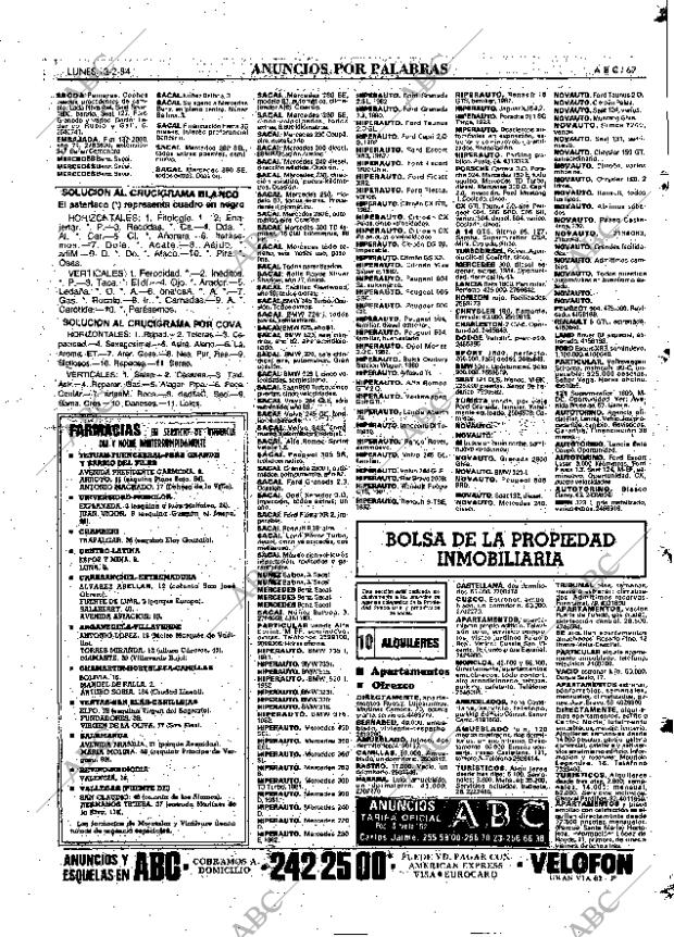 ABC MADRID 13-02-1984 página 67