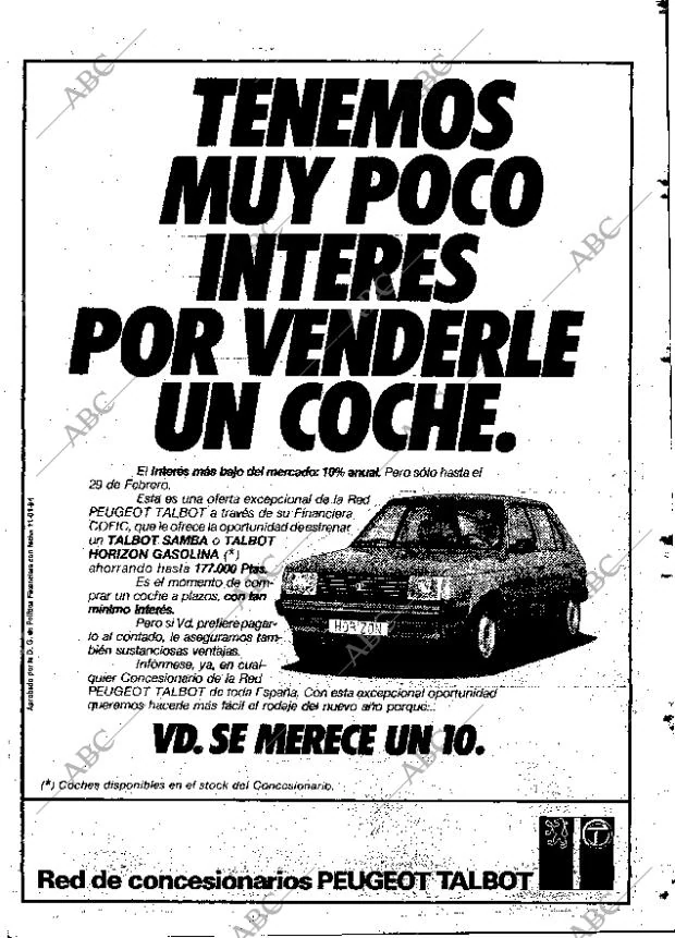 ABC MADRID 13-02-1984 página 87