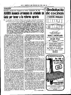 ABC SEVILLA 14-02-1984 página 29