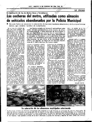 ABC SEVILLA 14-02-1984 página 33