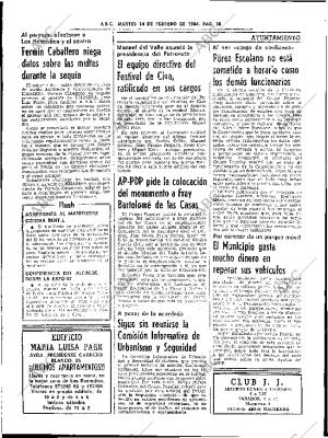 ABC SEVILLA 14-02-1984 página 36