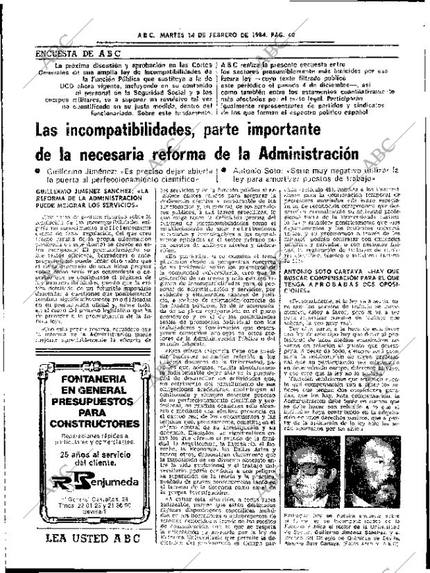 ABC SEVILLA 14-02-1984 página 38