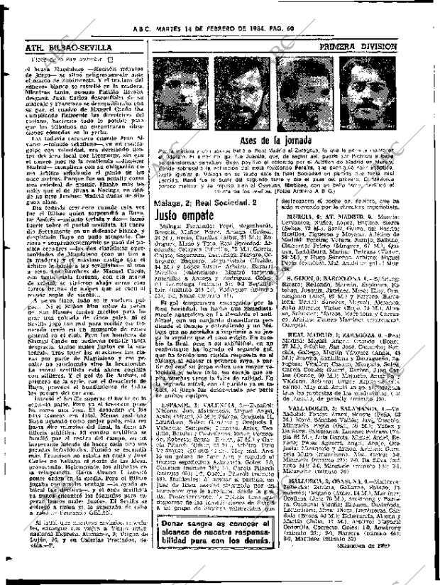 ABC SEVILLA 14-02-1984 página 58