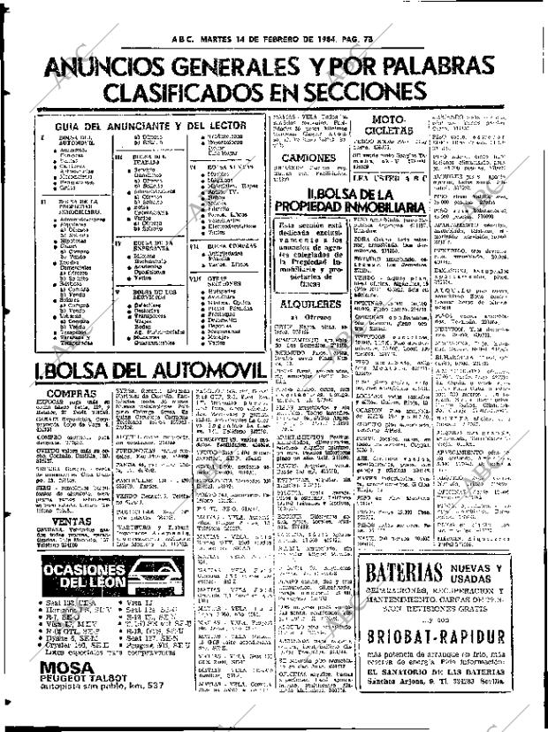 ABC SEVILLA 14-02-1984 página 76