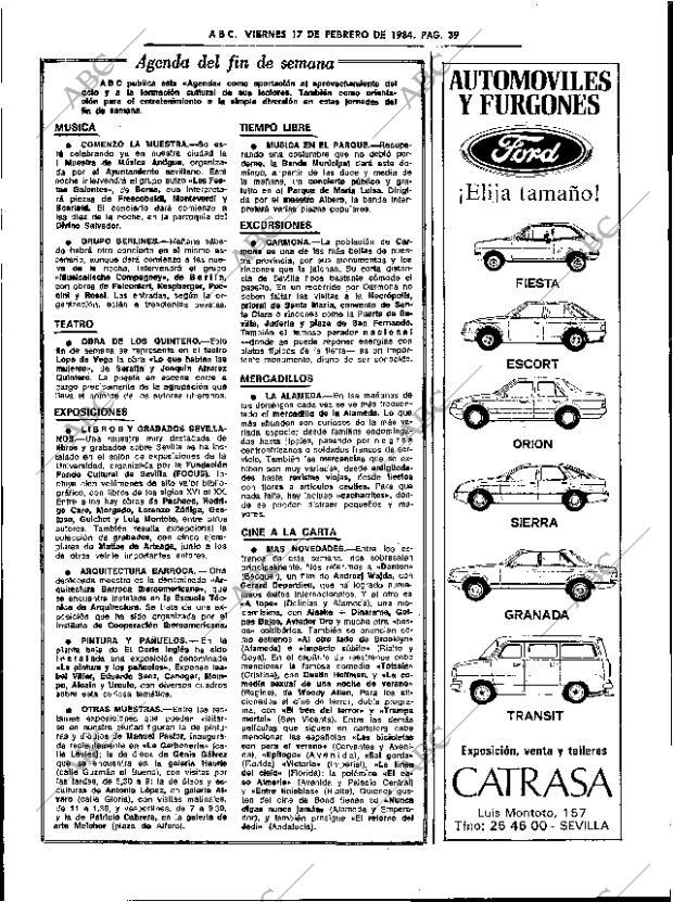 ABC SEVILLA 17-02-1984 página 39