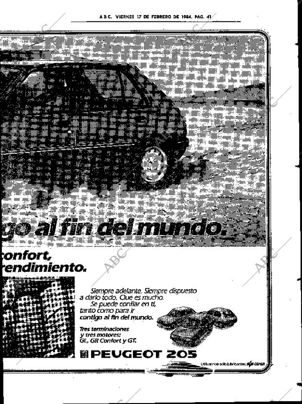 ABC SEVILLA 17-02-1984 página 41